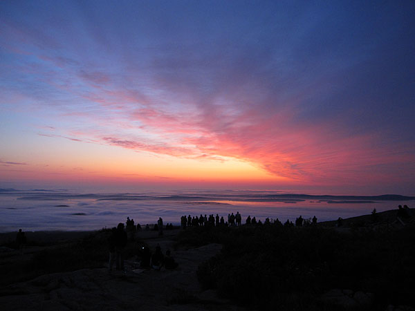 Sunrise on Cadillac Mountain, Acadia National Park, Maine