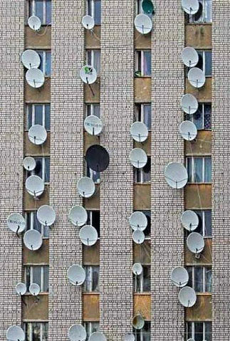 New York City satellite dishes