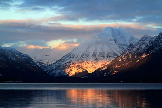Mt. Cannon and Lake McDonald at sunset in Glacier National Park