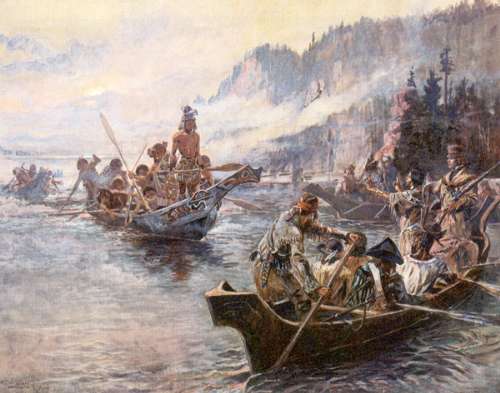“Lewis and Clark on the Lower Columbia” by Charles Marion Russell