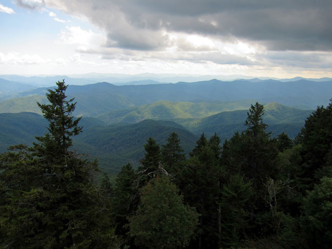 View from Mount Sterling in Great Smoky Mountains National Park