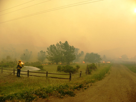 High Park Wildfire in Arapaho and Roosevelt National Forests and Pawnee National Grassland