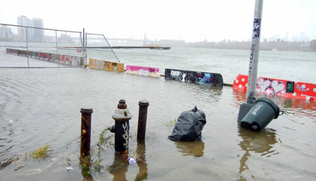 Flooding in Brooklyn after Hurricane Sandy