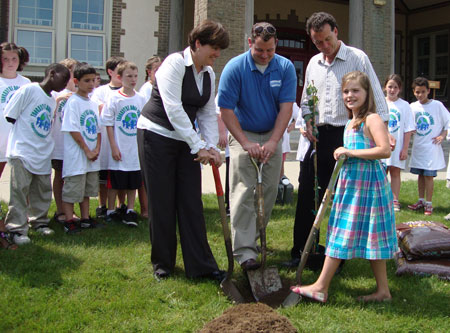 An American Forests and Scotties tree planting event in 2011
