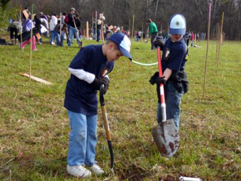 American Forests and Scotties tree planting event
