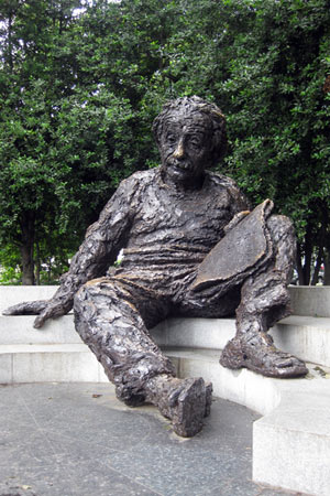 The Einstein Memorial on the grounds of the National Academy of Sciences, Washington, D.C.