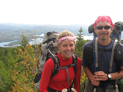 Zero/Zero met Rocks Locks on the trail and they hiked together for many miles. Photo courtesy of the Appalachian Trail Conservancy.