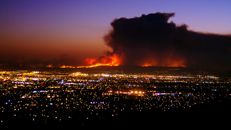 The 2008 Freeway Complex Fire in Riverside County, Calif.