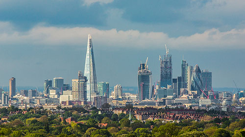 London’s urban forest and skyline