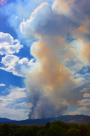 Smoke plume for the Waldo Canyon Fire