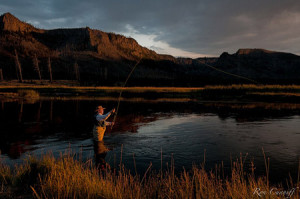 Fly fishing in Yellowstone