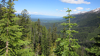 The view from Richmond Peak, Mont., with Bob Marshall Wilderness to the right