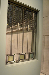 Frank Lloyd Wright's Tree of Life art glass window in Darwin Martin House