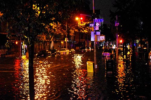 Hurricane Sandy flooding in New York City