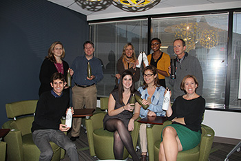 American Forests staff with new "One S'well, One Tree" bottles.