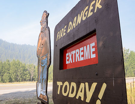 Smokey warns of extreme fire danger near Hailey, Idaho