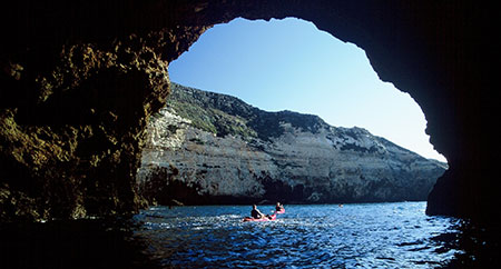 Kayaking Channel Islands National Park.