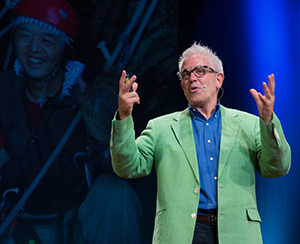 Dr. John Gathright giving a TED Talk in Kyoto, Japan