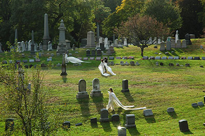 Performance of "Angels and Accordions" at Green-Wood Cemetery in Brooklyn