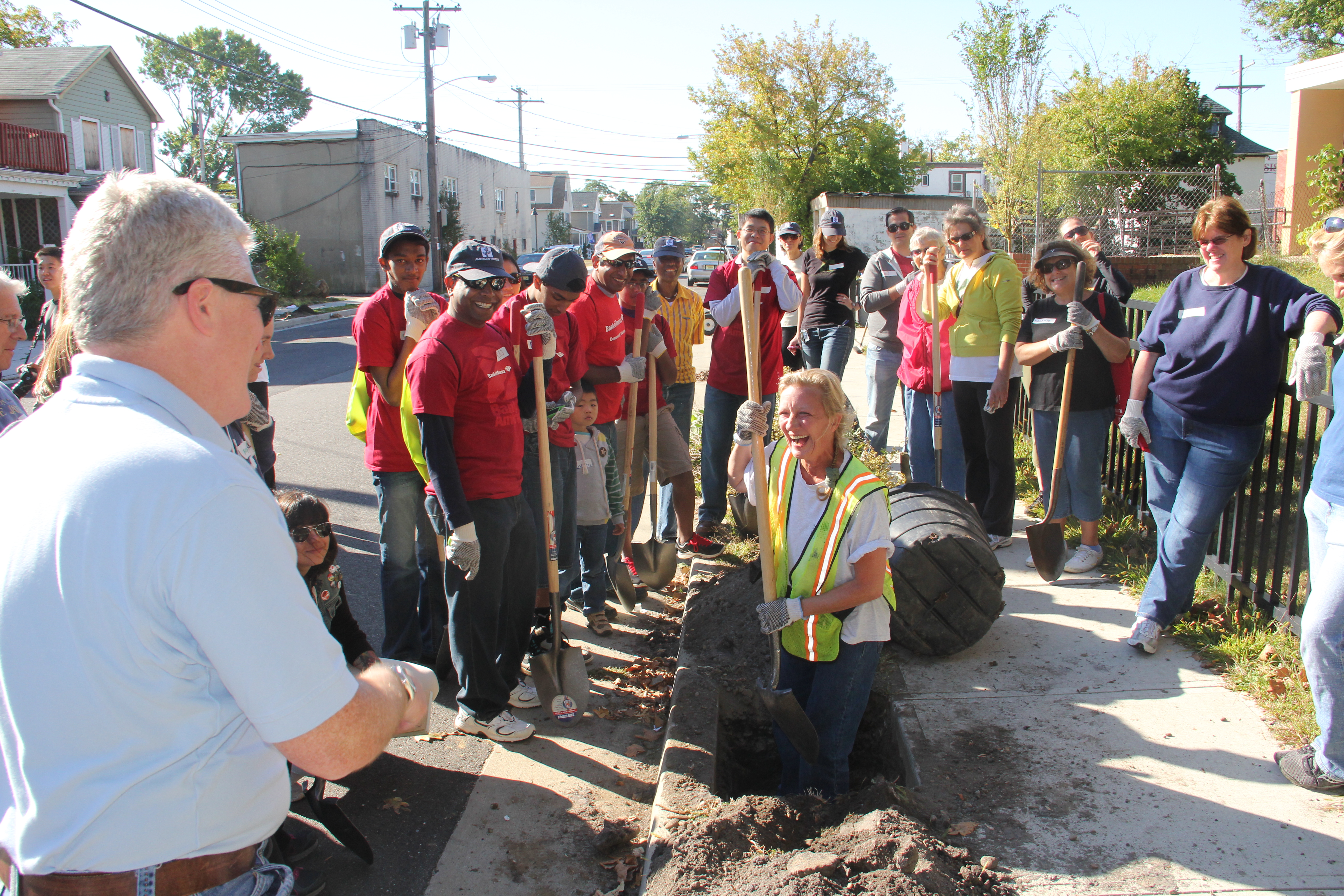 The first Community ReLeaf planting event took place is Asbury Park, N.J. with sponsor Bank of America Foundation