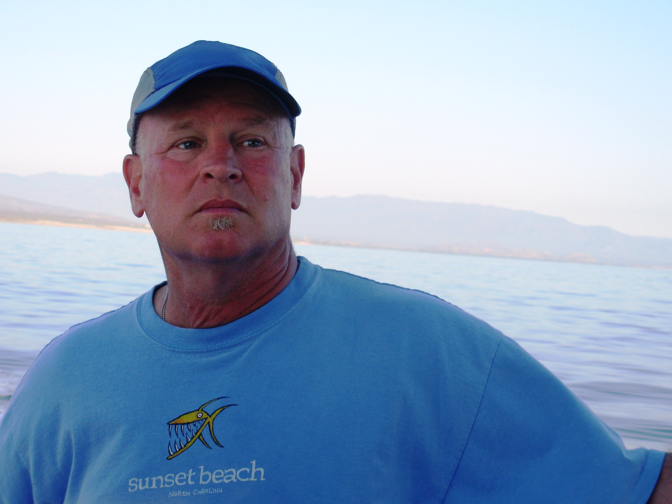 Jim Furnish in Sea of Cortez, Punta Coronado, Baja Peninsula.