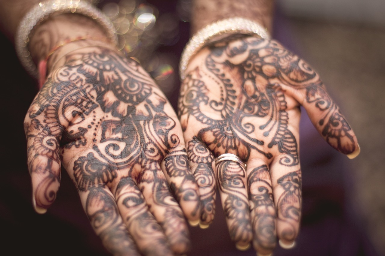 Henna tattoo.