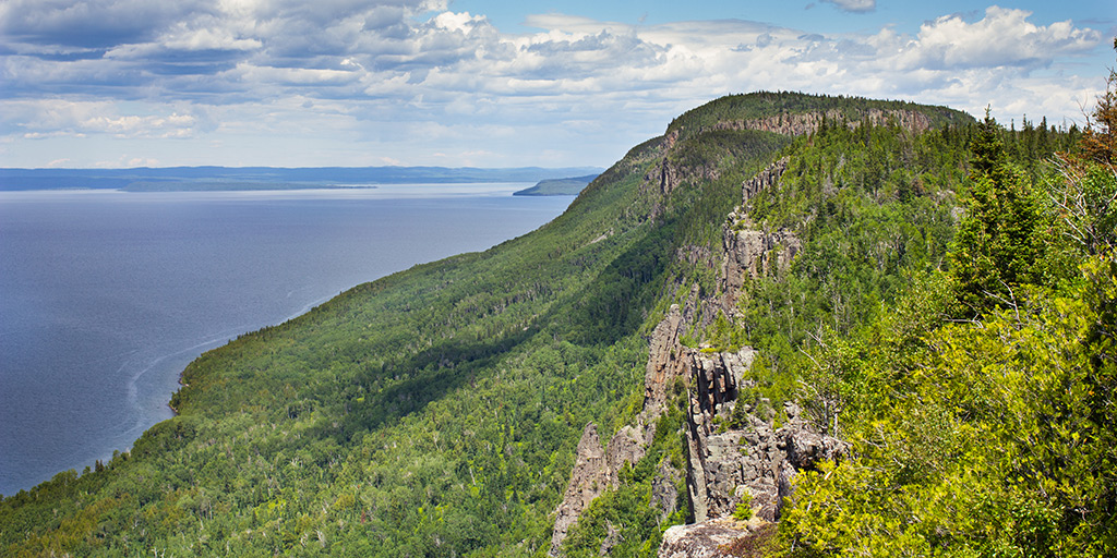 Top of the Giant trail in Sleeping Giant Provincial Park. 