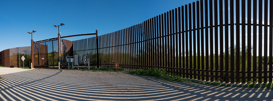 The border wall on the Lower Rio Grande Valley refuge