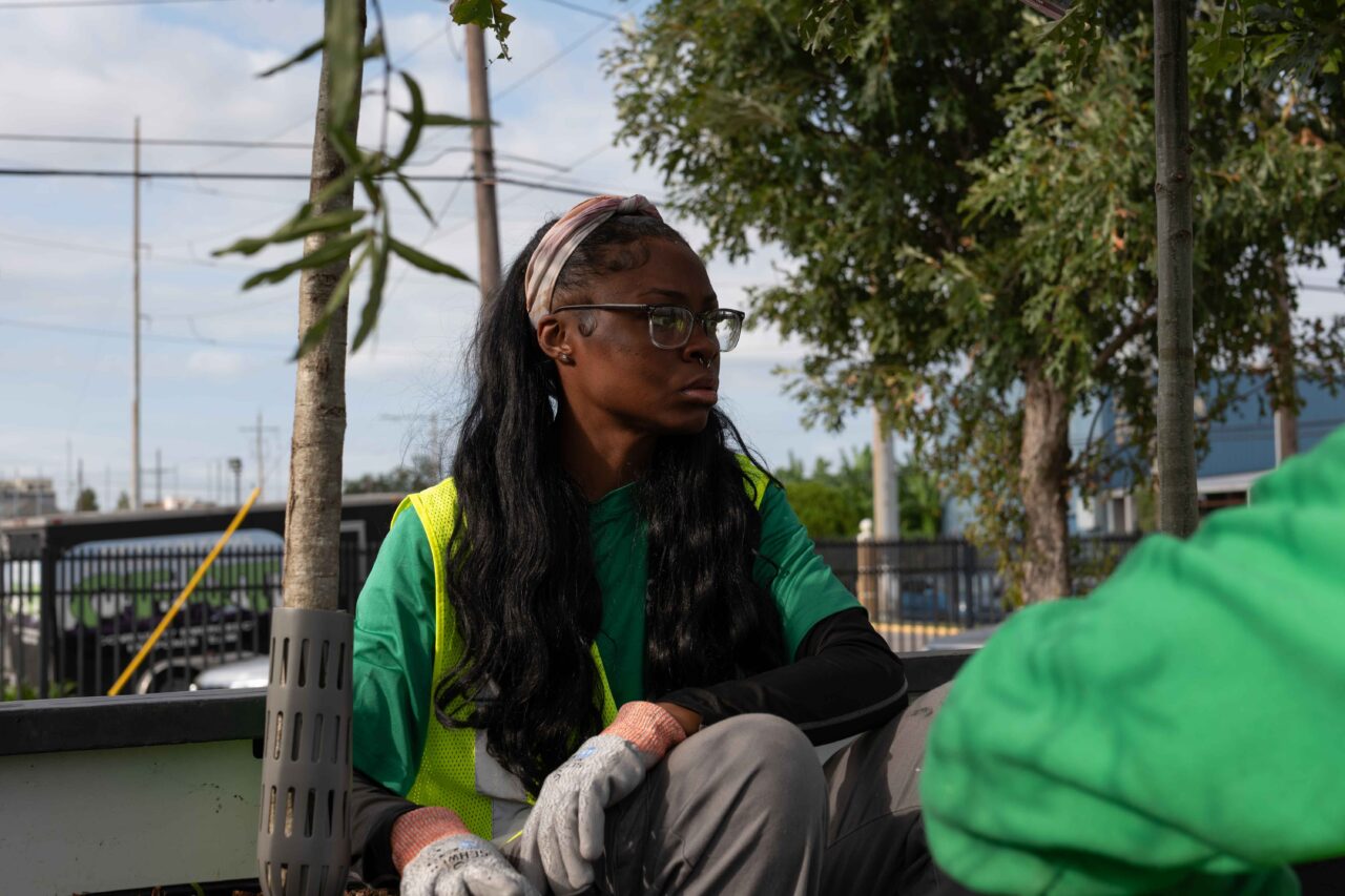 Angel Harris, a LAGC workforce development program participant, has goals to enter the real estate field in the future.