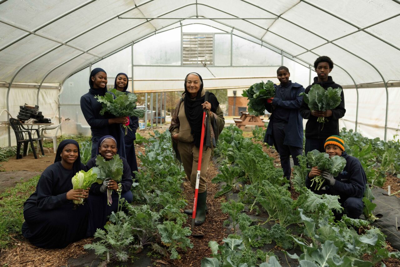 Sister Terri Ali teachers her students at the Mohammed Schools of Atlanta about the importance of stewarding the Earth.