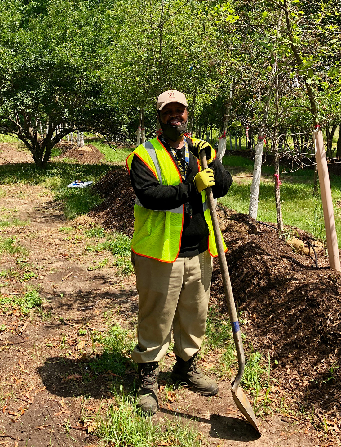 After being incarcerated, William Rucker joined an urban forestry training program with The Greening of Detroit. He now works for “The Greening” but has also started his own landscaping business.