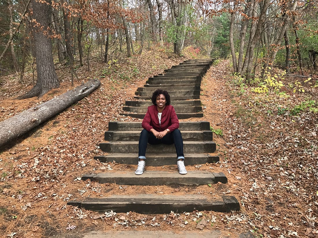 Eboni Hall spends her days split between research, increasing urban forestry education at institutions, assisting youth in navigating their urban forestry career path and mentoring students, all while working to achieve Tree Equity