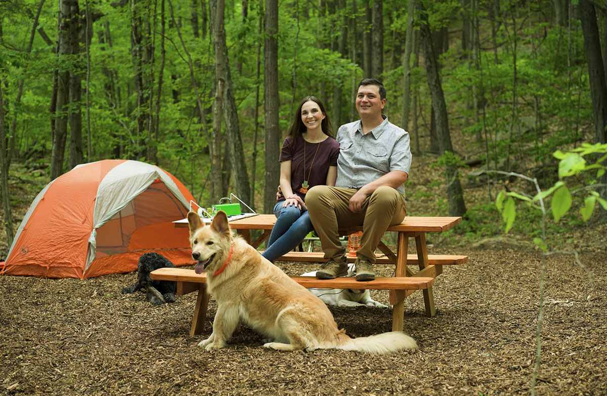 Patrick and Katie Banks opened Foolhardy Hill campground thanks to an entrepreneurial challenge grant from the Massachusetts Office of Energy and Environmental Affairs. They worked with a startup accelerator called Lever to develop their pitch — an example of the kind of public/private partnerships that thrive because of shared stewardship.