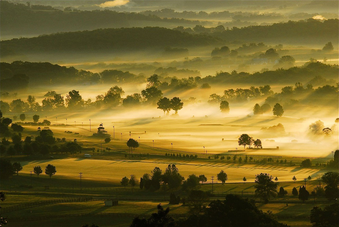 "Misty Dawn at Great Meadow"