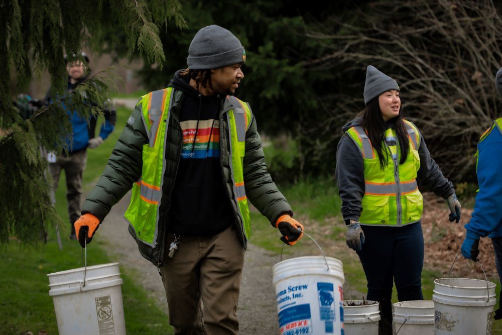 The City of Seattle received $12.9 million in September to expand community-led urban forestry and workforce development, including job development for youth. Rachel Terlep / Washington Department of Natural Resources