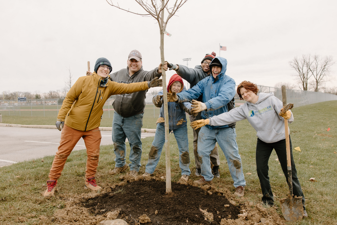 Representatives from Green Columbus, Google, Columbus Africentric Early College High School and American Forests came together with Columbus community members in March to plant trees. The event celebrated the launch of the Columbus and Franklin County, OH Tree Equity Score Analyzer application. The newly developed Tree Equity Score Analyzer, tailored for Columbus and Franklin County, offers advanced prioritization for tree-planting efforts, scenario planning and impact reporting. This tool is designed to assist users in improving Tree Equity Scores on a site-by-site basis.