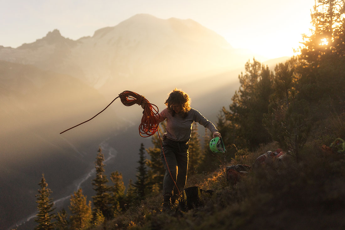 Eve Bernhard in Mount Rainier National Park